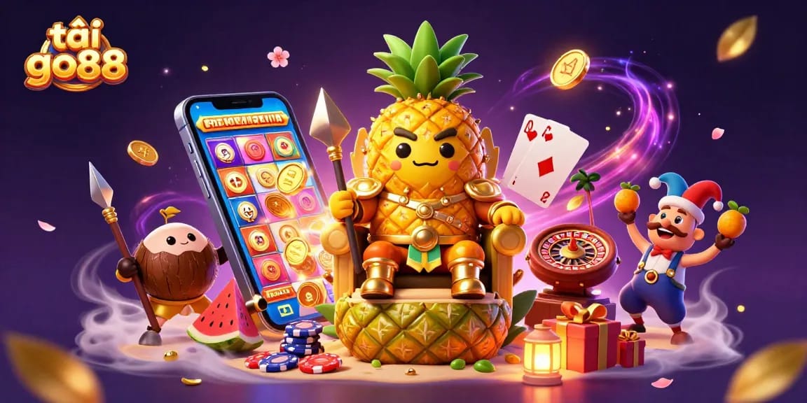 Experience thrilling gameplay as you tải go88 for unmatched excitement in this vibrant illustration.