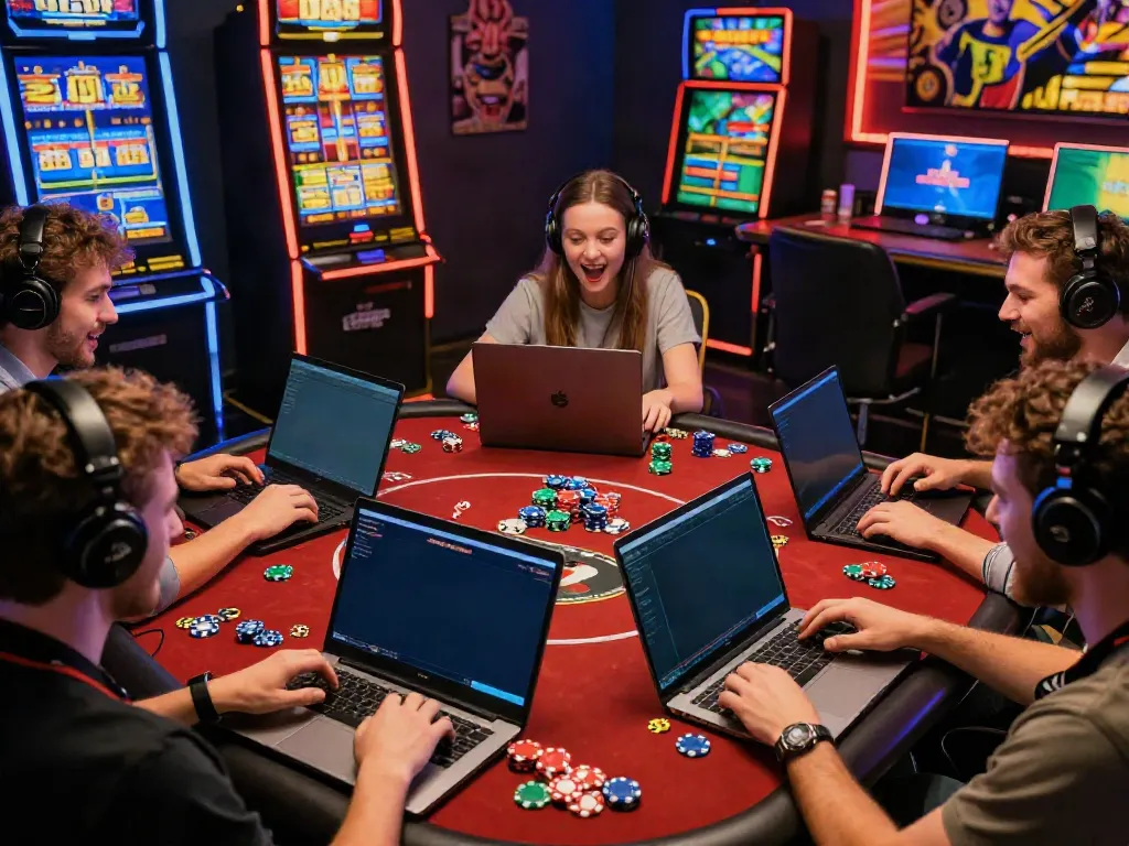 Excited players engaging with nhà cái da88 online gaming platform.