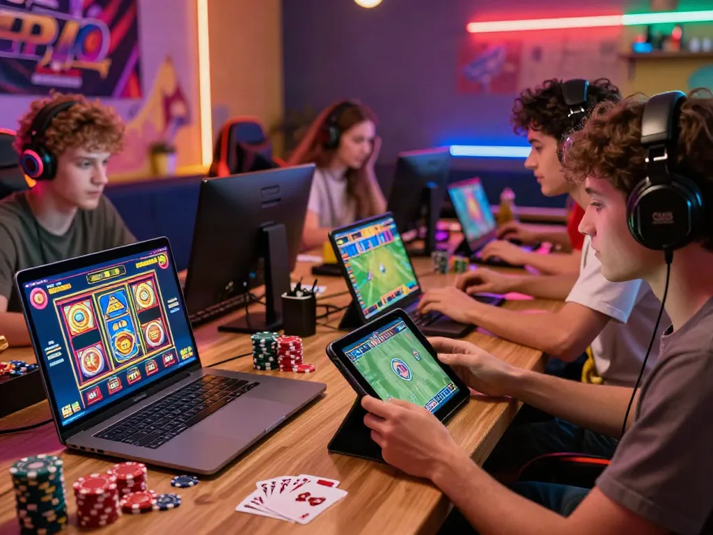 DA88 players enjoying vibrant online gaming with slots and sports betting.