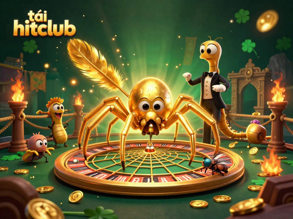 Place your bets with tải hitclub in this vibrant 3D casino event featuring an exciting roulette wheel.