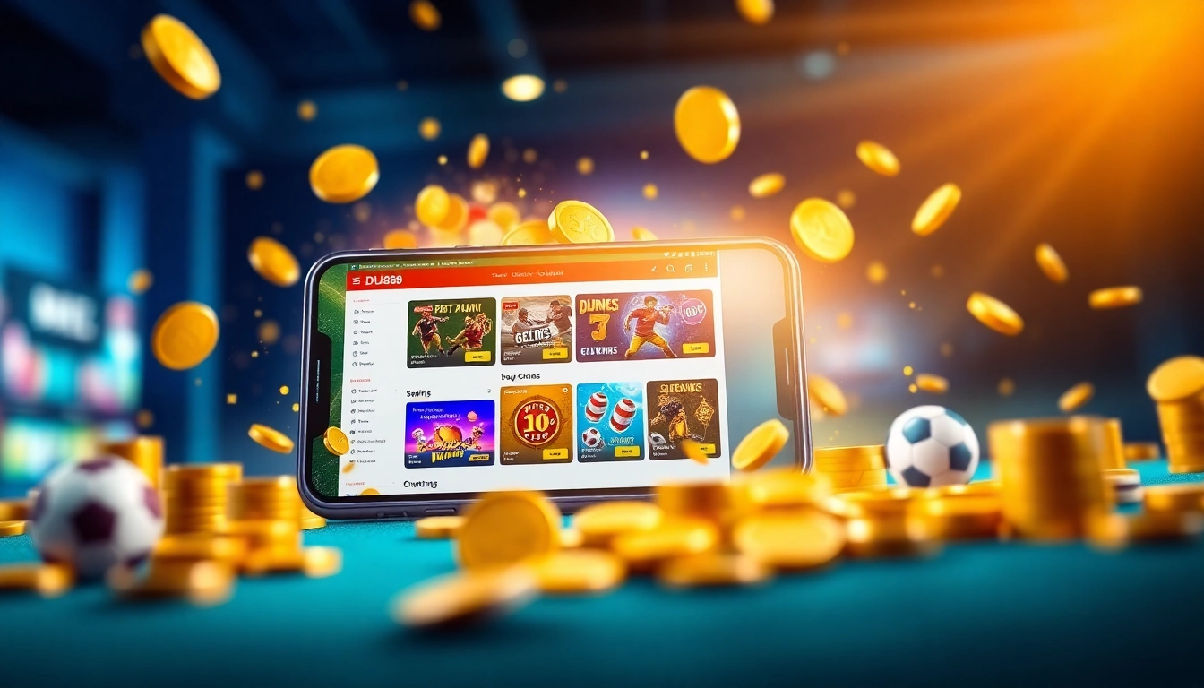 Dynamic sports betting scene on https://du88.cx/ showcasing exciting platform features.