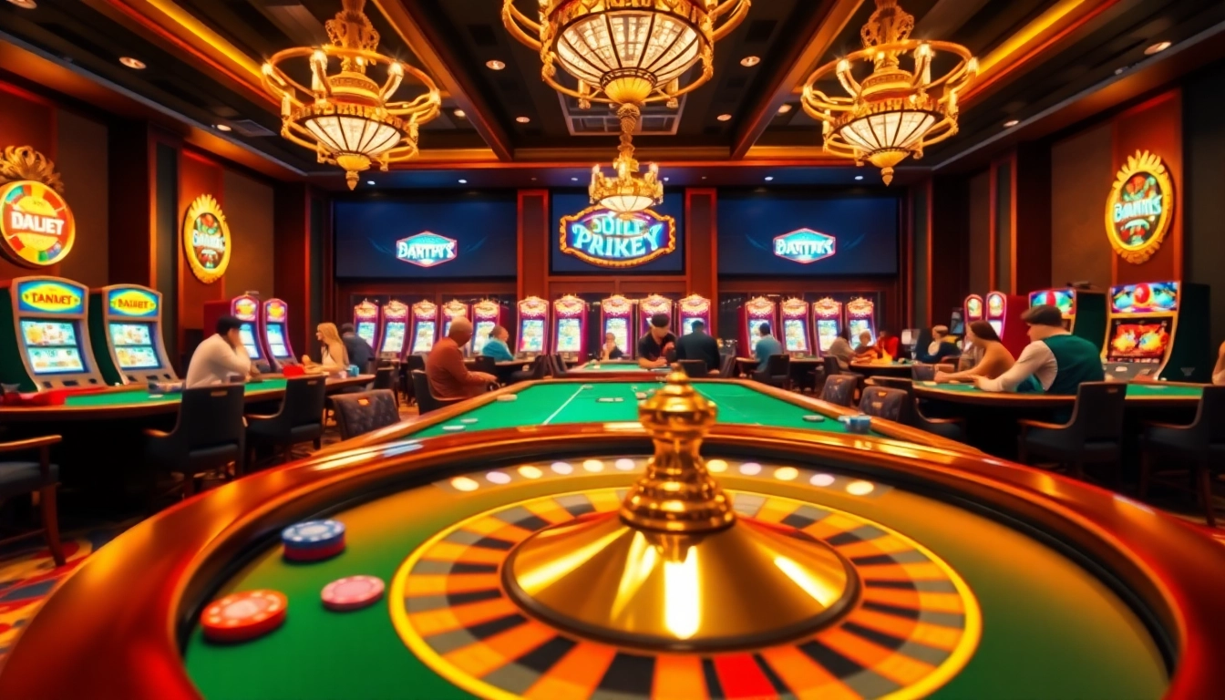 Experience high-stakes gaming with an exciting bem 89 casino scene featuring poker tables and roulette.