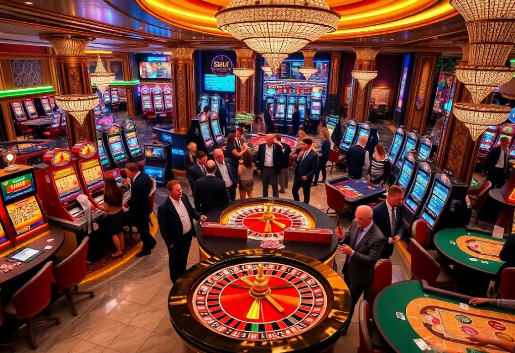 Guests gamble enthusiastically at the casino, enjoying the thrill of games at https://giaimagiacmo.online/.