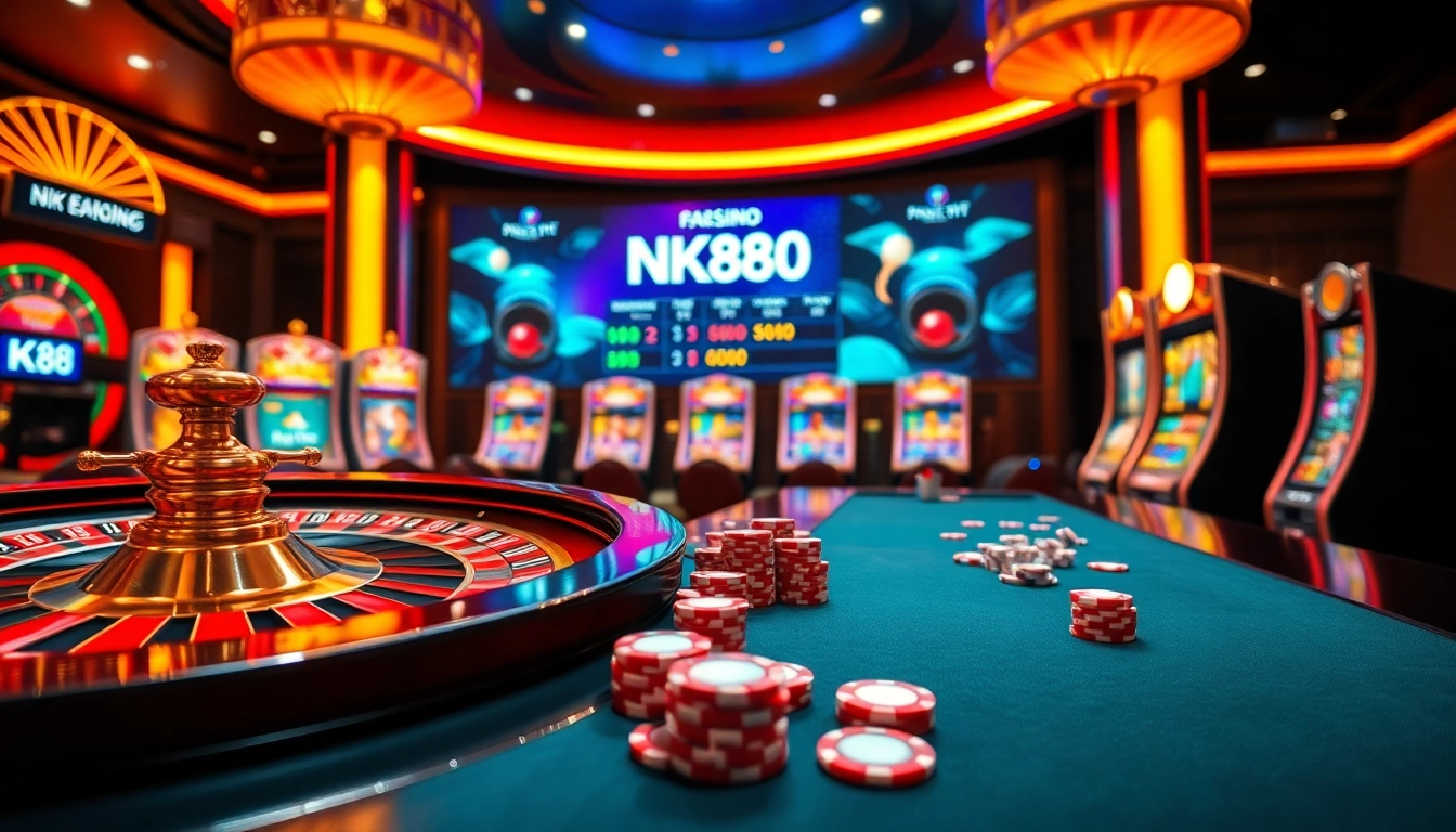 Experience high-stakes excitement at NK88 with vibrant casino games and interactive betting options.