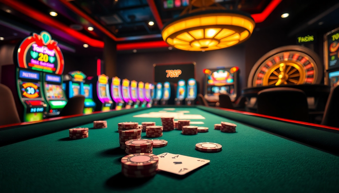 Experience the thrill of casino games at https://789p.gives/ with vibrant poker tables and spinning roulette.
