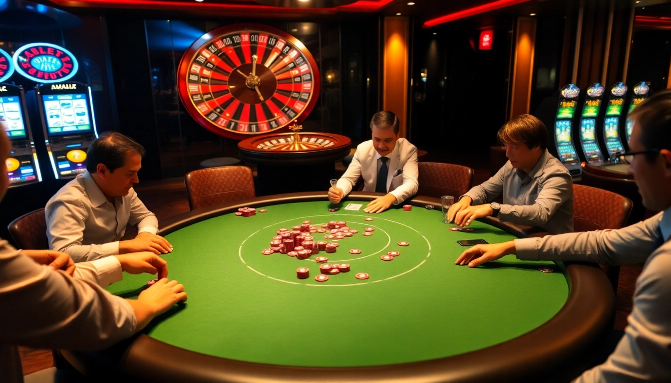 Exciting poker game and casino ambiance featuring https://vaoluoitv.ink/ rich in energy and luxury.