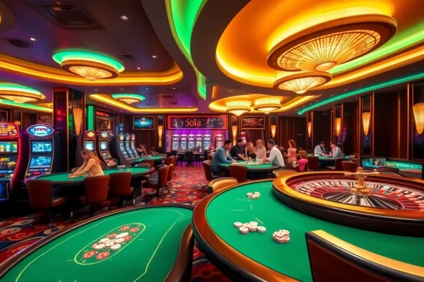 Feel the thrill of gambling at iq88 with vibrant casino tables and lively players in action.