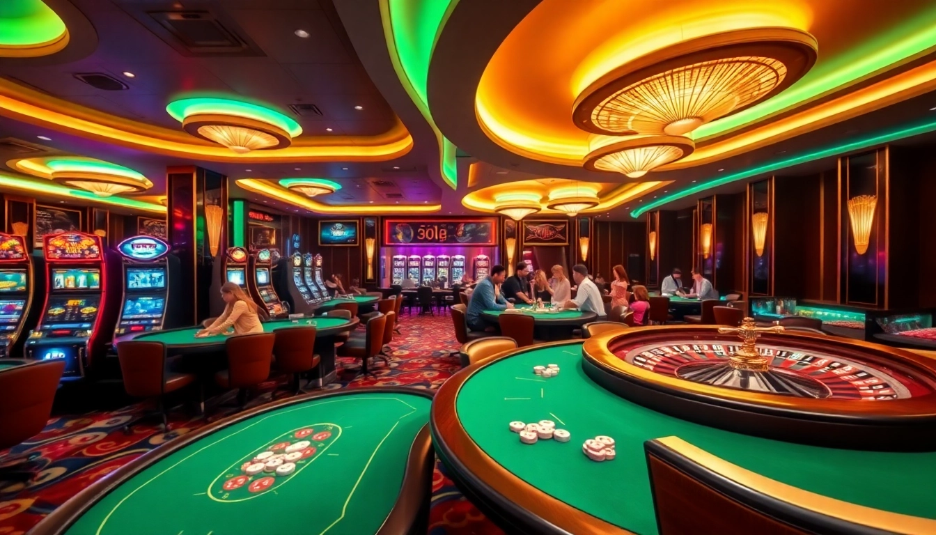 Feel the thrill of gambling at iq88 with vibrant casino tables and lively players in action.