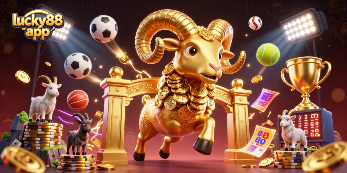 Experience the exciting action of the lucky88 app with a dynamic casino-themed scene.